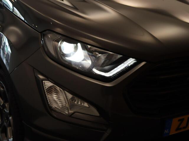 Ford ECOSPORT 1.0 EcoBoost ST-Line Black - AFNEEMBARE TREKHAAK - TREKGEWICHT 1100 KG - OPEN DAK - NAVIGATIE - VOORRUITVERWARMING - STUURVERWARMING - PARKEERSENSOREN VOOR/ ACHTER - CRUISE CONTROL - B&O AUDIO -KEYLESS ENTRY/ START - CLIMATE CONTROL - CAMERA - BLUETOOTH -