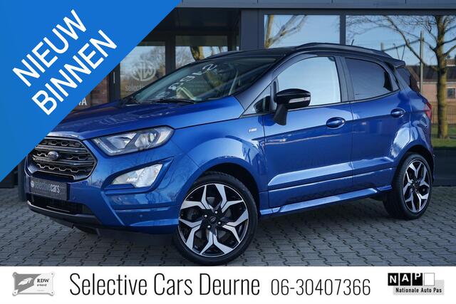 Ford ECOSPORT 1,0 EcoBoost ST-line , Schuifdak, Trekhaak, B&O, Cruise, Camera, 18''LM, LED.