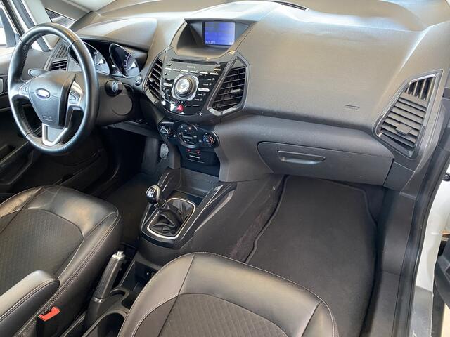 Ford ECOSPORT 1.0 EcoBoost Titanium,Dealeronderhouden,Navigatie,Parkeerassistent,Climate&Cruisecontrol,Spraakbediening.Trekhaak,Voorstoelenverwarmd,Keyless,17 Inch Lmv