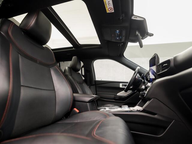 Ford EXPLORER 3.0 V6 EcoBoost PHEV ST-Line 7 Persoons 457Pk Automaat (PANORAMADAK, APPLE CARPLAY, LEDER, MEMORY SEATS, STOELVERWARMING/KOELING, BANG&OLUFSEN, 360 CAMERA, ADAPTIVE CRUISE, VIRTUAL COCKPIT, KEYLESS, NIEUWSTAAT)