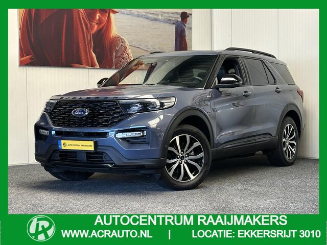 Ford EXPLORER 3.0 V6 ECOBOOST PHEV ST-LINE 7 PERSOONS NAVIGATIE ADAPTIVE CRUISE CONTROL PANORAMA SCHUIF/KANTELDAK APPLE CARPLAY/ANDROID RIJSTROOKSENSOREN DODEHOEKSENSOREN 360 CAMERA AFN. TREKHAAK ZEER MOOI !! 3010
