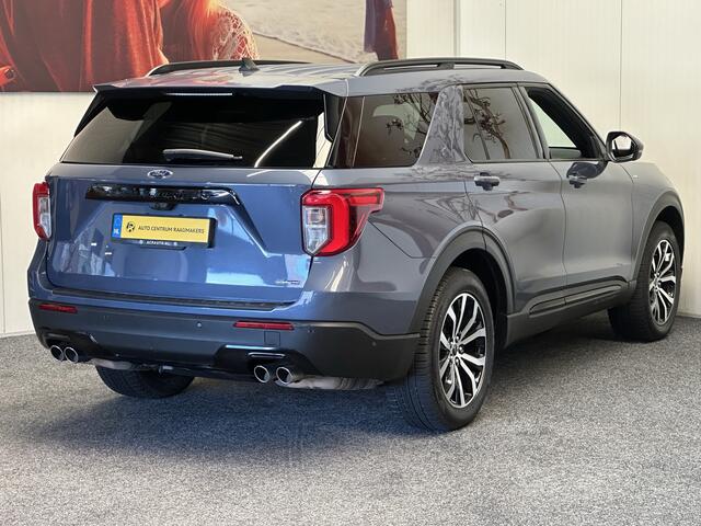 Ford EXPLORER 3.0 V6 ECOBOOST PHEV ST-LINE 7 PERSOONS NAVIGATIE ADAPTIVE CRUISE CONTROL PANORAMA SCHUIF/KANTELDAK APPLE CARPLAY/ANDROID RIJSTROOKSENSOREN DODEHOEKSENSOREN 360 CAMERA AFN. TREKHAAK ZEER MOOI !! 3010