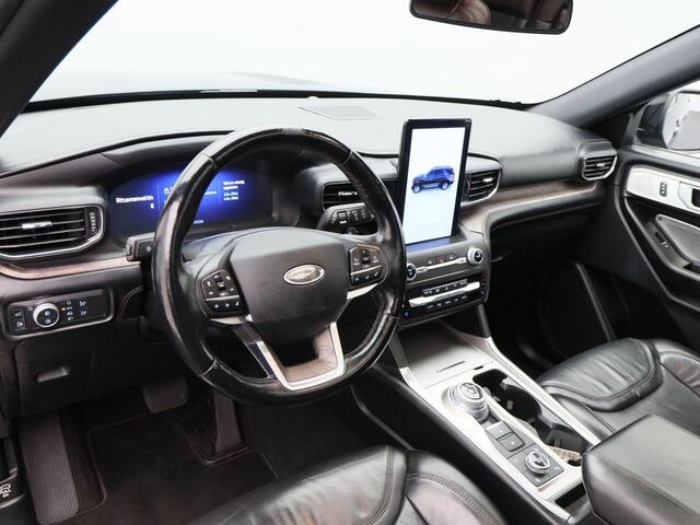 Ford EXPLORER 3.0 V6 457 Pk Automaat PHEV 7-Persoons | Stoel Verwarming/Ventilatie | Adaptive Cruise | 360 Camera | Trekhaak | Leer | Panoramadak | Bluetooth | 20 Inch | 60.556 Km !!