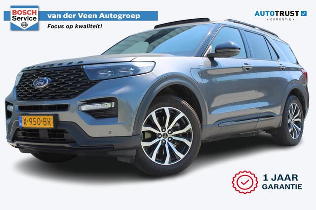 Ford EXPLORER 3.0 V6 EcoBoost PHEV ST-Line | Incl. 12 maanden garantie | 7-persoons | Trekhaak | Stoel/stuur verwarming | Stoelventilatie | Adaptieve cruise control | Climate control | Apple carplay/Android auto | Memory seat | Schuif/kantel dak |