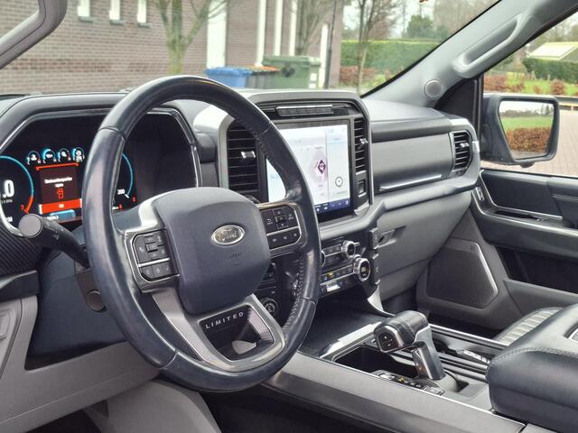 Ford F-150 limited 430pk Hybrid SuperCrew Powerboost | Volleder | Panodak | Premium Surround Audio | CarPlay | Etc.. 1 eig