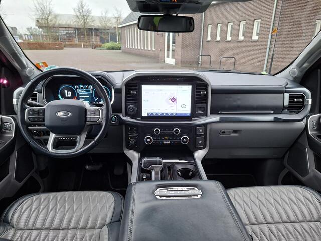 Ford F-150 limited 430pk Hybrid SuperCrew Powerboost | Volleder | Panodak | Premium Surround Audio | CarPlay | Etc.. 1 eig
