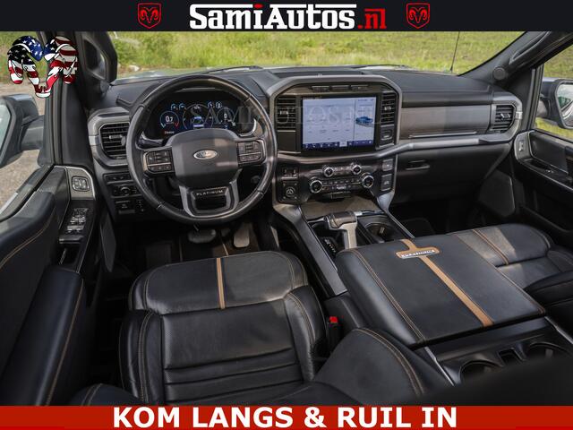Ford F-150 PLATINUM | MASSAGE | PANO | GROOTSCHERM | COMFORT STOELEN | ADAPTIVE CRUISE | DC | DUBBELE CABINE | 5 PERSOONS | DC | DASH CAM | MASSAGE |