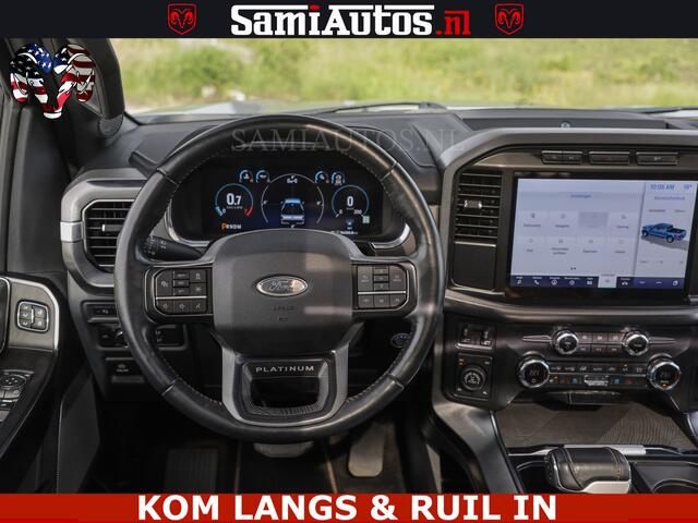 Ford F-150 PLATINUM | MASSAGE | PANO | GROOTSCHERM | COMFORT STOELEN | ADAPTIVE CRUISE | DC | DUBBELE CABINE | 5 PERSOONS | DC | DASH CAM | MASSAGE |