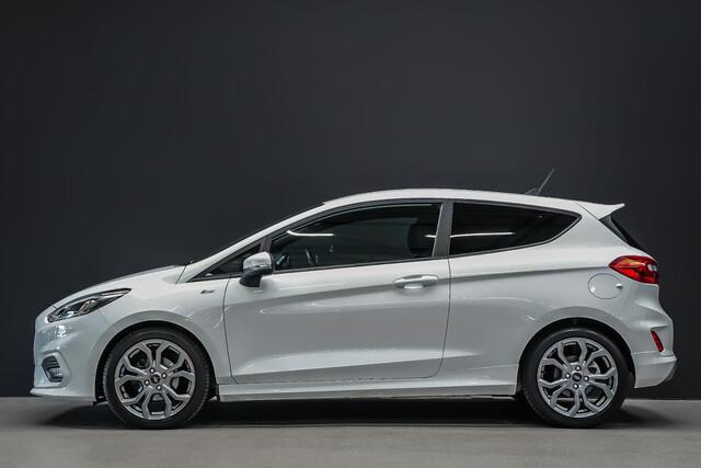 Ford FIESTA ST-Line 1.0 125pk |adaptive cruise control|parkeersensoren en camera|BLIS|navi|DAB|winterpakket|17"|