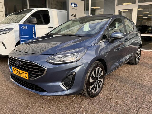 Ford FIESTA 1.0 EcoBoost Hybrid 125pk Titanium Climat Cruise Parkeersensoren Fabrieksgarantie 25-5-2025
