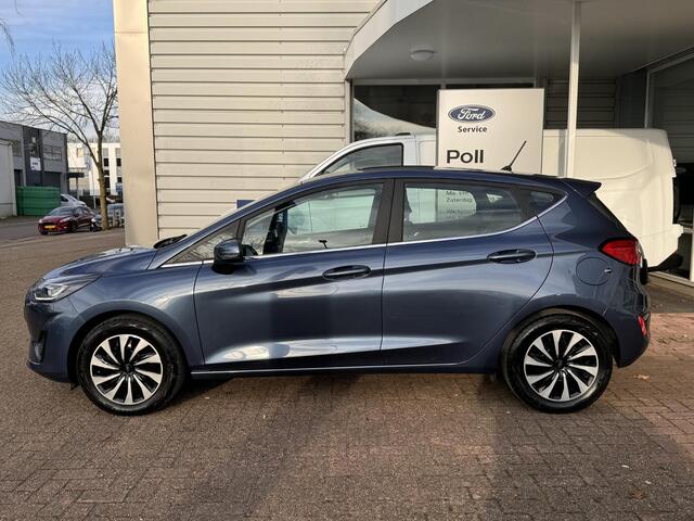Ford FIESTA 1.0 EcoBoost Hybrid 125pk Titanium Climat Cruise Parkeersensoren Fabrieksgarantie 25-5-2025