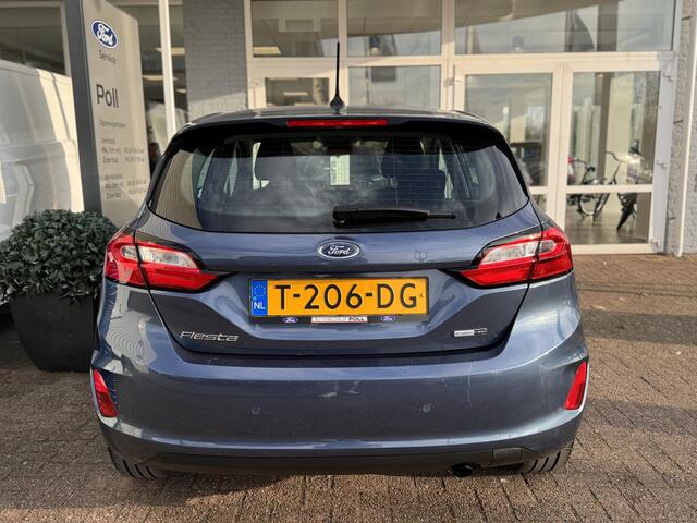 Ford FIESTA 1.0 EcoBoost Hybrid 125pk Titanium Climat Cruise Parkeersensoren Fabrieksgarantie 25-5-2025