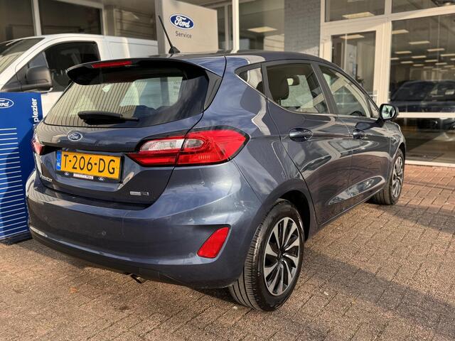 Ford FIESTA 1.0 EcoBoost Hybrid 125pk Titanium Climat Cruise Parkeersensoren Fabrieksgarantie 25-5-2025