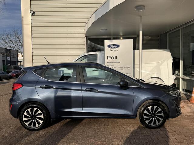 Ford FIESTA 1.0 EcoBoost Hybrid 125pk Titanium Climat Cruise Parkeersensoren Fabrieksgarantie 25-5-2025