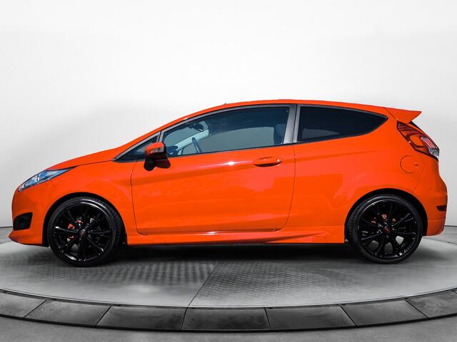 Ford FIESTA 1.0 EcoBoost Black Edition (141PK) Keurig-Onderh. BOVAG-Garantie. Bluetooth, Parkeersensoren, Sportstoelen, Airco/Climate, Lm-Velgen-17Inch, Privacy-Glas