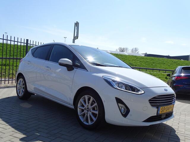 Ford FIESTA 1.0 EcoBoost Titanium Automaat, Navigatie, Multimedia, Achteruitrijcamera, Airco/ECC, CruiseControl, Parkeersensoren, Dimmende binnenspiegel, LM-velgen, Elec ramen