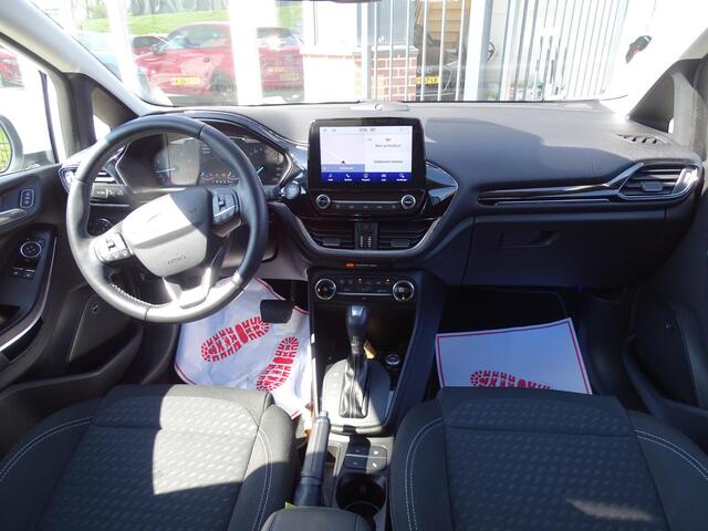 Ford FIESTA 1.0 EcoBoost Titanium Automaat, Navigatie, Multimedia, Achteruitrijcamera, Airco/ECC, CruiseControl, Parkeersensoren, Dimmende binnenspiegel, LM-velgen, Elec ramen
