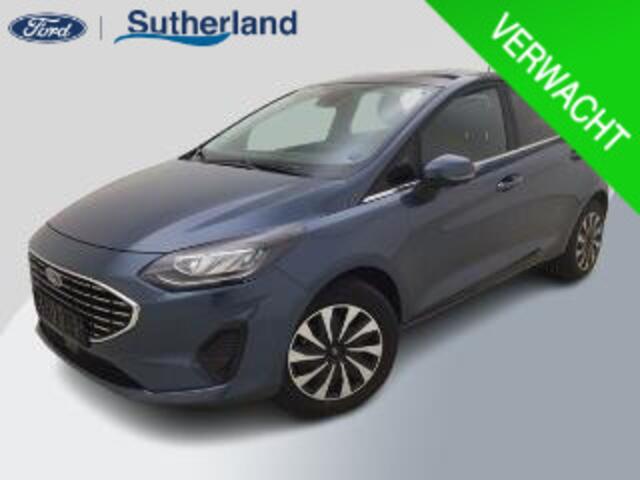 Ford FIESTA 1.0 EcoBoost Hybrid Titanium X | half leder bekleding | winter pack | camera | verlengde garantie tot maart 2027 max 100.000 km