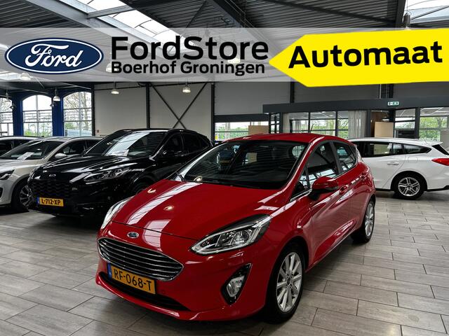 Ford FIESTA EcoBoost 100pk Titanium | AUTOMAAT | Dealer onderhouden | All-season banden | Parkeer sens. V+A |