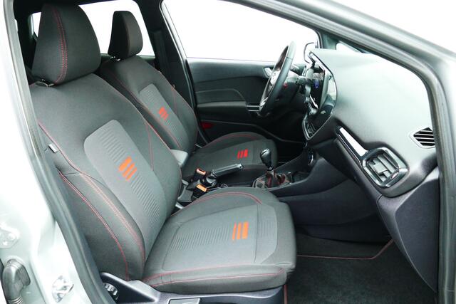 Ford FIESTA 1.0 100pk ST-Line X. Adaptief Cruise, Camera, Navi, Stoel&StuurVerw, 17"LMV