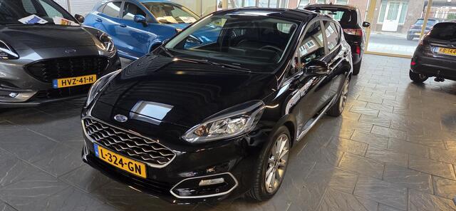 Ford FIESTA 1.0 EcoBoost Hybrid Vignale Lederen bekleding-125pk-addaptieve cruise-winterpack