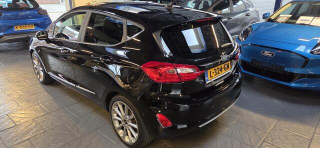 Ford FIESTA 1.0 EcoBoost Hybrid Vignale Lederen bekleding-125pk-addaptieve cruise-winterpack