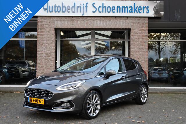 Ford FIESTA 1.0 EcoBoost Vignale LEER PANO CARPLAY B&O STOEL/STUUR/RUITVERW. CAMERA ACC CLIMA NAVI DAB NAP 2XPDC 17''LMV
