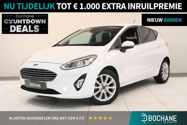 Ford FIESTA 1.0 EcoBoost Titanium | Parkeersensor | Climate control | Cruise control | AppleCarplay AndroidAuto Navigatie | Trekhaak |