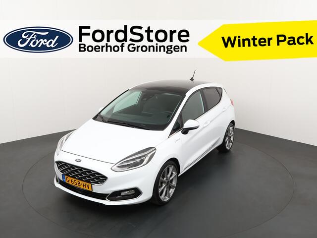 Ford FIESTA 125PK EcoBoost Vignale | Adapt. Cruise | Winterpack| Pano dak | Leder | B&O | Dode hoek detectie |