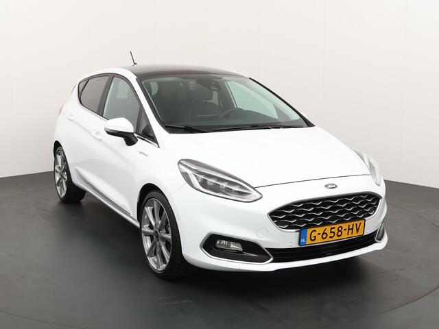 Ford FIESTA 125PK EcoBoost Vignale | Adapt. Cruise | Winterpack| Pano dak | Leder | B&O | Dode hoek detectie |