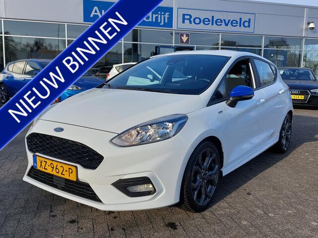 Ford FIESTA 1.0 EcoBoost 101pk ST-Line 5-Deurs | Origineel NL | Navi | Apple Carplay+Android Auto | Airco | Elek.Ramen+Spiegels | Stuurbekrachtiging | Mistlampen | 17''lm