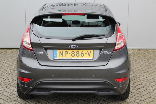Ford FIESTA 1.0-100pk EcoBoost ST-Line. Erg goed onderhouden Ford Fiesta, van 1e eig. Uitgebreide fotoreportage volgt na poetsen. Airco, LM wielen, voorraamverw., metallic lak, navigatie, telefoonvoorb., cruise control etc.