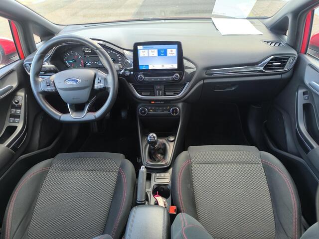 Ford FIESTA 1.0 EcoBoost Hybrid ST-Line 125PK, carplay, cruise + climate control, Dab+ audio, Navi, 1e eigenaar, nl auto