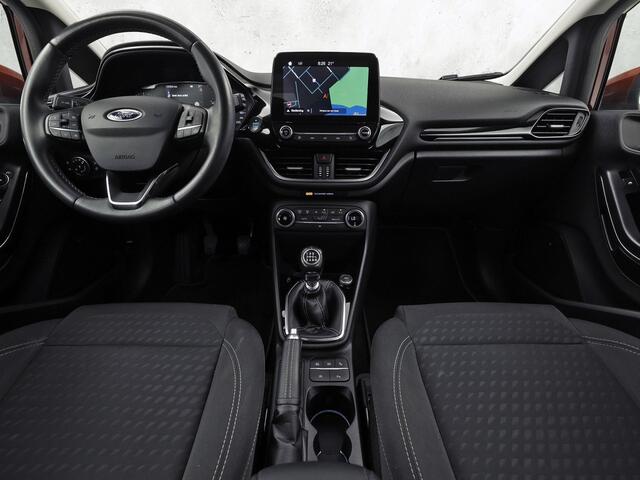 Ford FIESTA 1.0 EcoBoost Titanium (APPLE CARPLAY, GROOT NAVI, CLIMATE, CAMERA, KEYLESS, SPORTSTOELEN, ADAPTIVE CRUISE, LM VELGEN, NIEUWSTAAT)