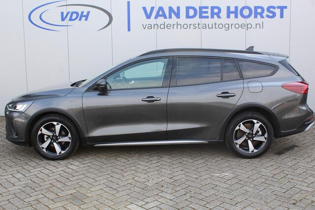 Ford FOCUS Wagon 1.0-155pk EcoBoost Mild-Hybrid Active AUTOMAAT ! Trekgewicht 1.500kg ! Slechts 2.800km ! Volautm. airco dual, navigatie, telefoonvoorb., adaptive cruise control, LED verlichting, metallic lak, camera, front-, lane- en side assist, LM wielen, Isofix 