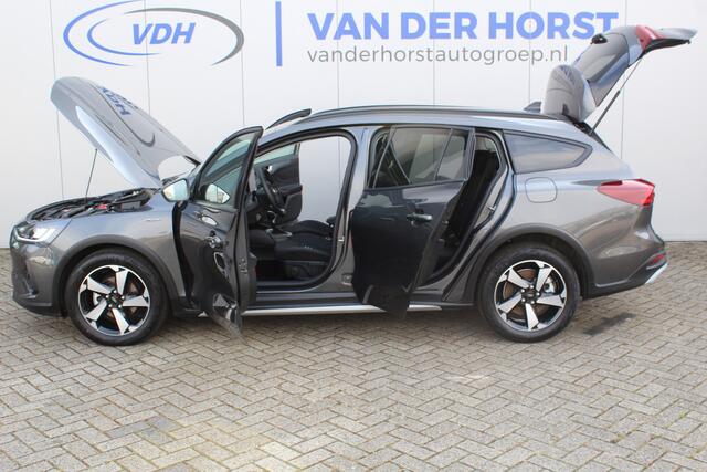 Ford FOCUS Wagon 1.0-155pk EcoBoost Mild-Hybrid Active AUTOMAAT ! Trekgewicht 1.500kg ! Slechts 2.800km ! Volautm. airco dual, navigatie, telefoonvoorb., adaptive cruise control, LED verlichting, metallic lak, camera, front-, lane- en side assist, LM wielen, Isofix 