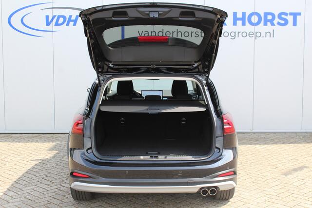 Ford FOCUS Wagon 1.0-155pk EcoBoost Mild-Hybrid Active AUTOMAAT ! Trekgewicht 1.500kg ! Slechts 8.100km ! Volautm. airco dual, navigatie, telefoonvoorb., adaptive cruise control, LED verlichting, metallic lak, camera, front-, lane- en side assist, LM wielen, Isofix 