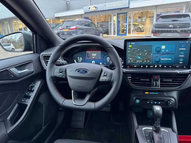 Ford FOCUS 1.0 EcoBoost Hybrid ST Line Wagon 155pk SCI Automaat | April leverbaar | Winter Pack | Chrome Blue | 12.3 inch personaliseerbare Digital Cockpit | Achteruitrijcamera | Draadloos opladen mobiele telefoon | Ford Keyless Entry