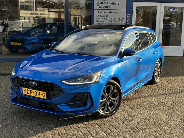 Ford FOCUS Wagon EcoBoost Hybrid 125 pk ST Line | Trekhaak | Pano | Winter Pack | B&O | Adapt. Cruise | AGR | 4 seiz. banden | garantie tm 2028