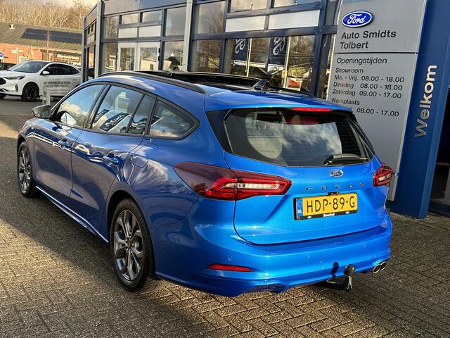 Ford FOCUS Wagon EcoBoost Hybrid 125 pk ST Line | Trekhaak | Pano | Winter Pack | B&O | Adapt. Cruise | AGR | 4 seiz. banden | garantie tm 2028