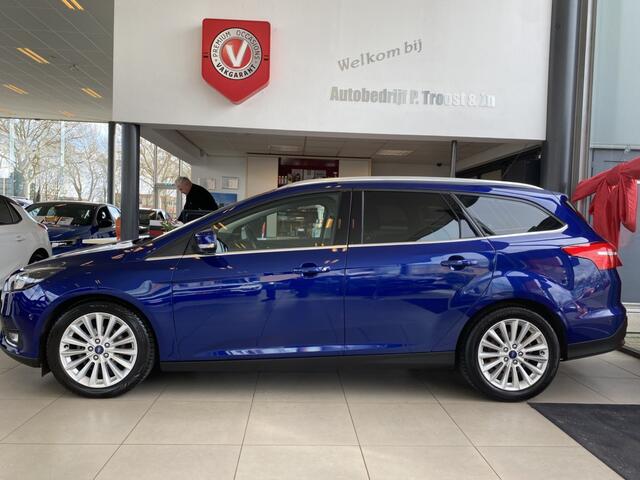 Ford FOCUS Wagon 1.0 Titanium,Navigatie,Parkeerassistent,Climate&Cruiscontrol,Keyless,Spraakbediening,V&A Sensoren,17 Inch Lmv