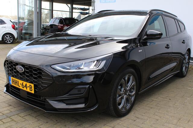 Ford FOCUS Wagon 1.0 EcoBoost Hybrid ST Line X | Panoramadak | Stoel/Stuurverwarming | Achteruitrijcamera | Parkeersensoren V+A | Adaptive cruise controle | Lane assist | Dodehoek sensoren | Schuif/kantel dak | Navigatie | Climate controle | Keyless start | Apple Ca