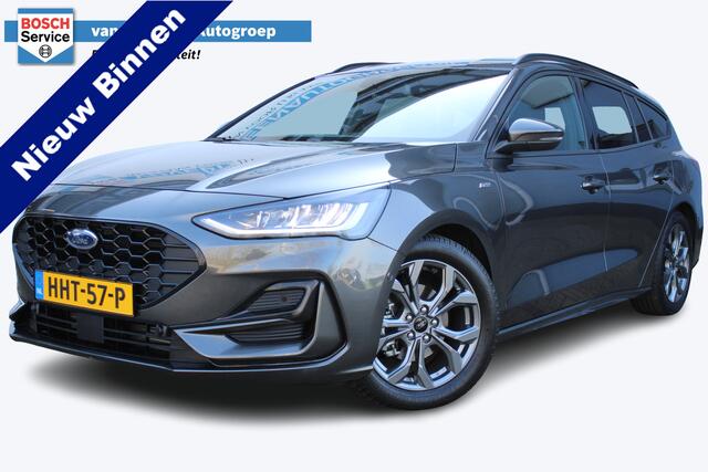 Ford FOCUS Wagon 1.0 EcoBoost Hybrid ST Line | Achteruitrijcamera | Stoel/stuur verwarming | Navigatie | Climate controle | Adaptive cruise controle | Lane assist | Apple CarPlay/Android Auto | Keyless start | Dodehoeksensoren | Parkeersensoren V+A | Zwarte hemelbe