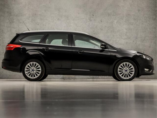 Ford FOCUS Wagon 1.0 Titanium (NAVIGATIE, CLIMATE, CRUISE, PARKEERSENSOREN, SPORTSTOELEN, KEYLESS, LM VELGEN, NIEUWSTAAT)