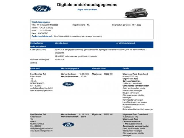 Ford FOCUS 1.0 EcoBoost Hybrid Titanium X