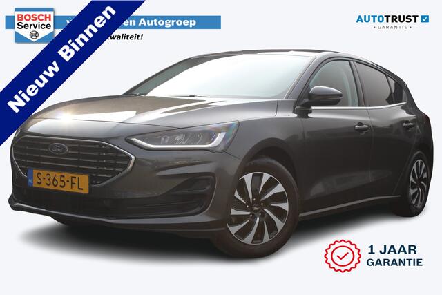 Ford FOCUS 1.0 EcoBoost Hybrid Titanium | Incl. 12 maanden garantie | Navigatie | Stoel/stuur verwarming | Cruise control | Voorruit verwarmd | Apple Carplay | DAB+ | Bluetooth | Lane assist | Trekhaak |
