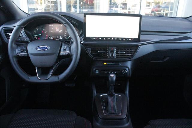 Ford FOCUS Wagon 1.0 155PK AUTOMAAT Hybrid ST LINE | ALL SEASON BANDEN | NAVIGATIE | DRAADLOZE APPLE CARPLAY/ANDROID AUTO | ADAPTIVE CRUISE CONTROL | LANE ASSIST | DODEHOEK DETECTIE | PARKEERSENSOREN VOOR + ACHTER | ACHTERUITRIJ CAMERA | LICHTMETALEN VELGEN 17" | DA