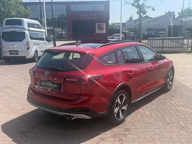 Ford FOCUS Wagon 1.0 EcoBoost mild Hybrid Active X automaat nieuwstaat slechts 14 dkm !!! pano apple carplay camera keyless entry climate ctr cruise ctr led pdc v/a lmv 17 inch 1e eigenaar dealer onderhouden