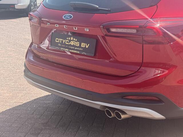 Ford FOCUS Wagon 1.0 EcoBoost mild Hybrid Active X automaat nieuwstaat slechts 14 dkm !!! pano apple carplay camera keyless entry climate ctr cruise ctr led pdc v/a lmv 17 inch 1e eigenaar dealer onderhouden