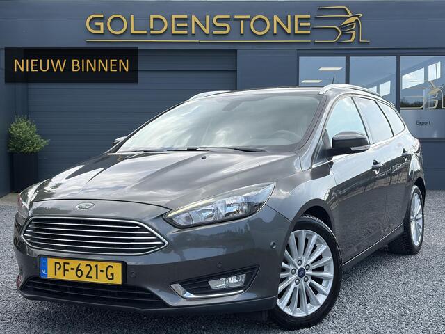 Ford FOCUS Wagon 1.0 Titanium 2e Eigenaar,Navi,Trekhaak,125pk,Clima,Cruise,Pdc V+A,6 Bak,Lm velgen,N.A.P,Apk tot 07-2027